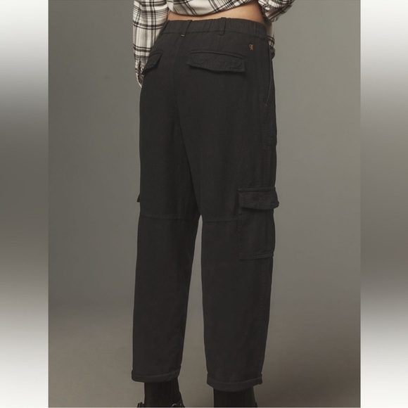 NWT! Anthropologie Pilcro Slim Linen Beach Cargo Pants - Size XS 🟥 - Picture 5 of 7